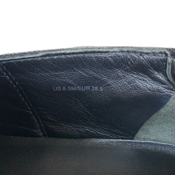 Vince Corbin Pewter Velvet Slip On Sneakers Loafers Gray Black 8.5 - Picture 8 of 9